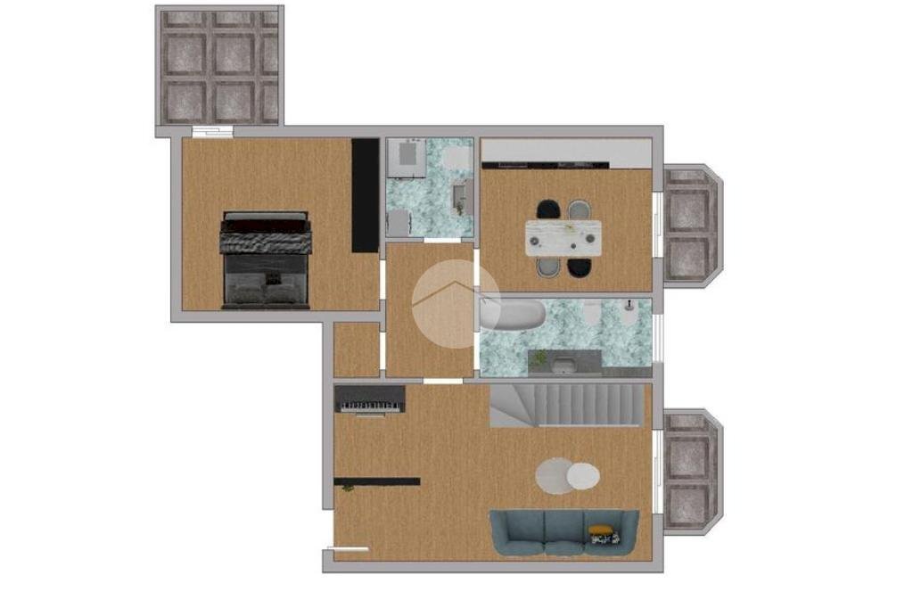 Three-room apartment Piazza del Seminatore, Sedriano - floor plans 1