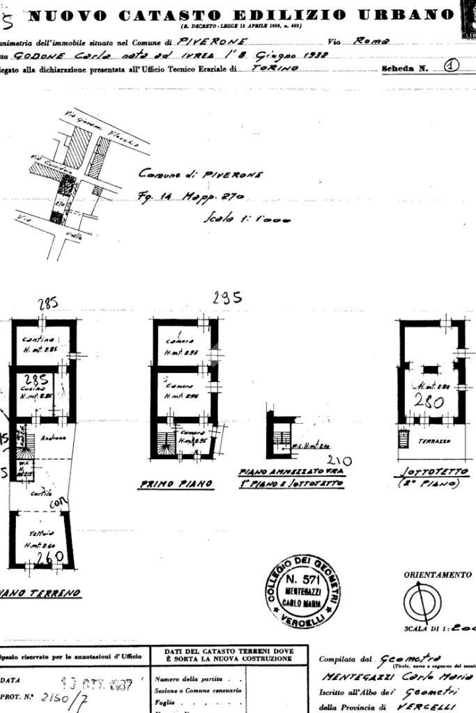 Casa semi indipendente Via delle scale, Piverone - planimetria 1