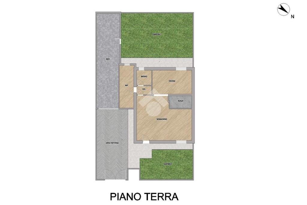 Porzione di casa Via Cerro Maggiore, Rescaldina - planimetria 1
