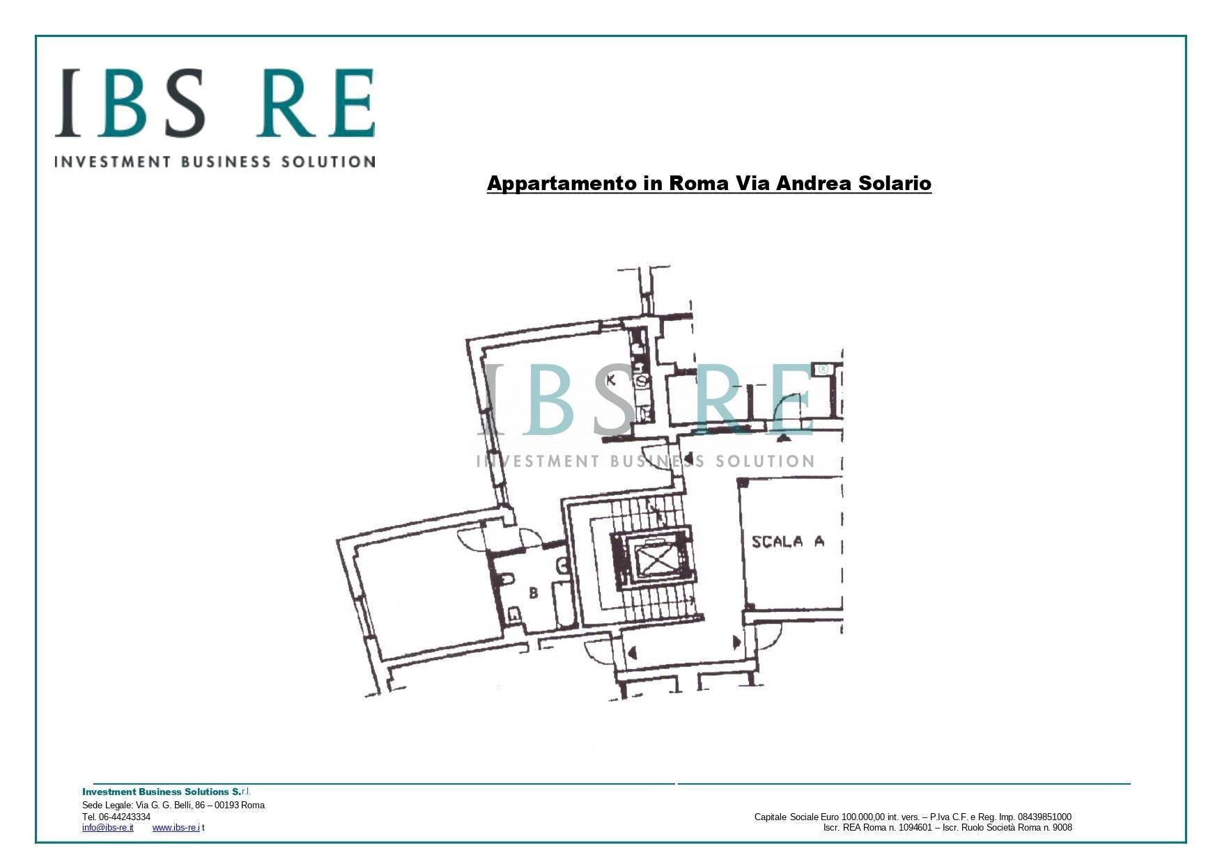 Foto 17 - Appartamento Via Andrea Solario, Roma - planimetria 1