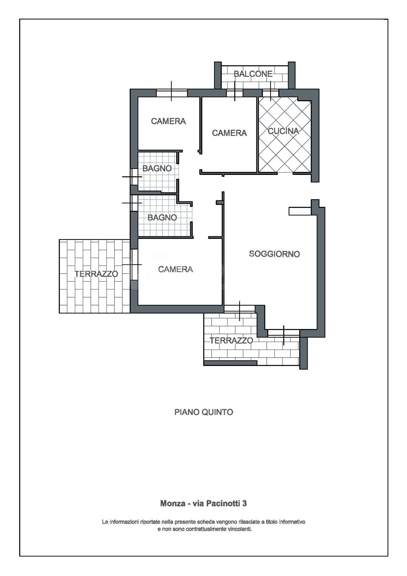 Foto 23 - Appartamento Via pacinotti
 
3, Monza - planimetria 1