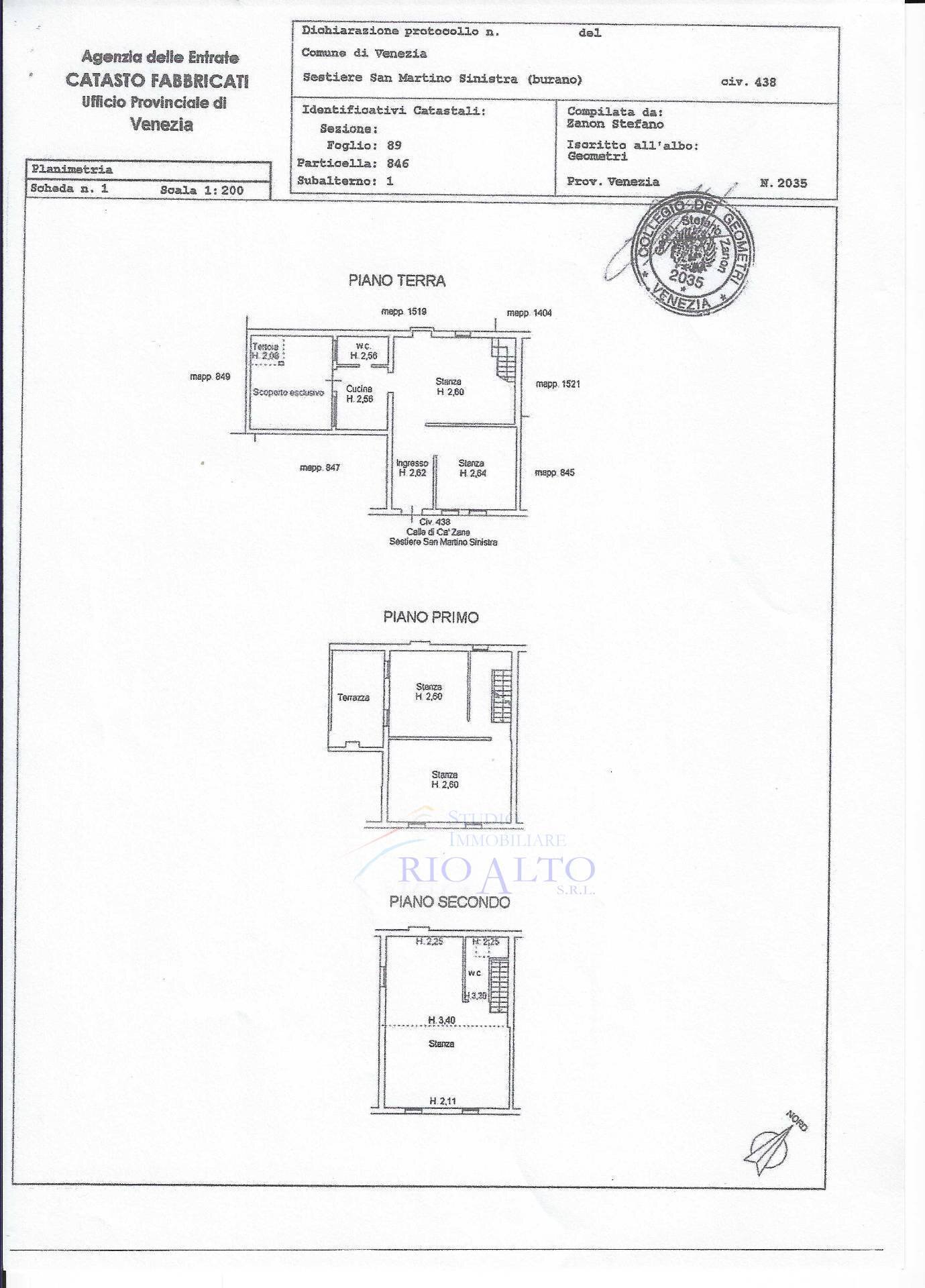 Foto 30 - Casa semi indipendente Venezia - planimetria 1