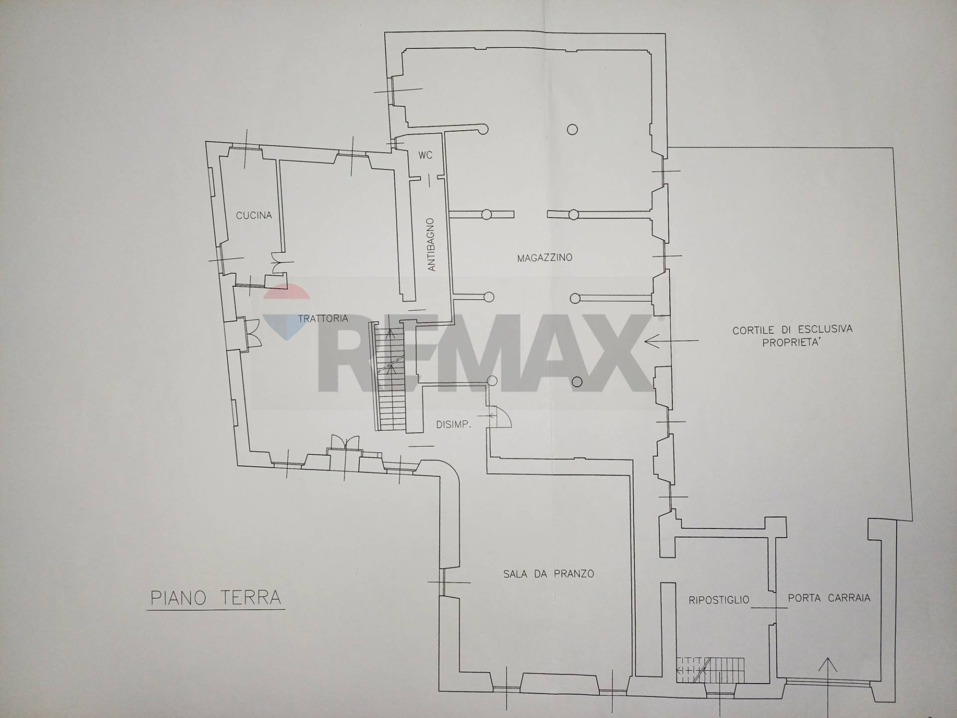 Pianta 2D - Locale Commerciale Vanzago - planimetria 1