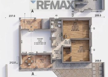 Pianta 3D - Villa via leonardo da vinci
 
38, Valbrembo - foto 23