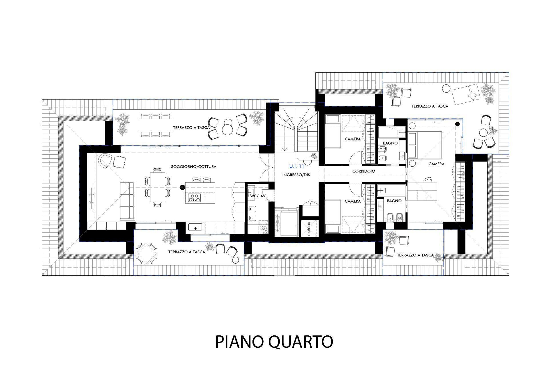 Foto 11 - Attico Viale Pagano, Pesaro - planimetria 1