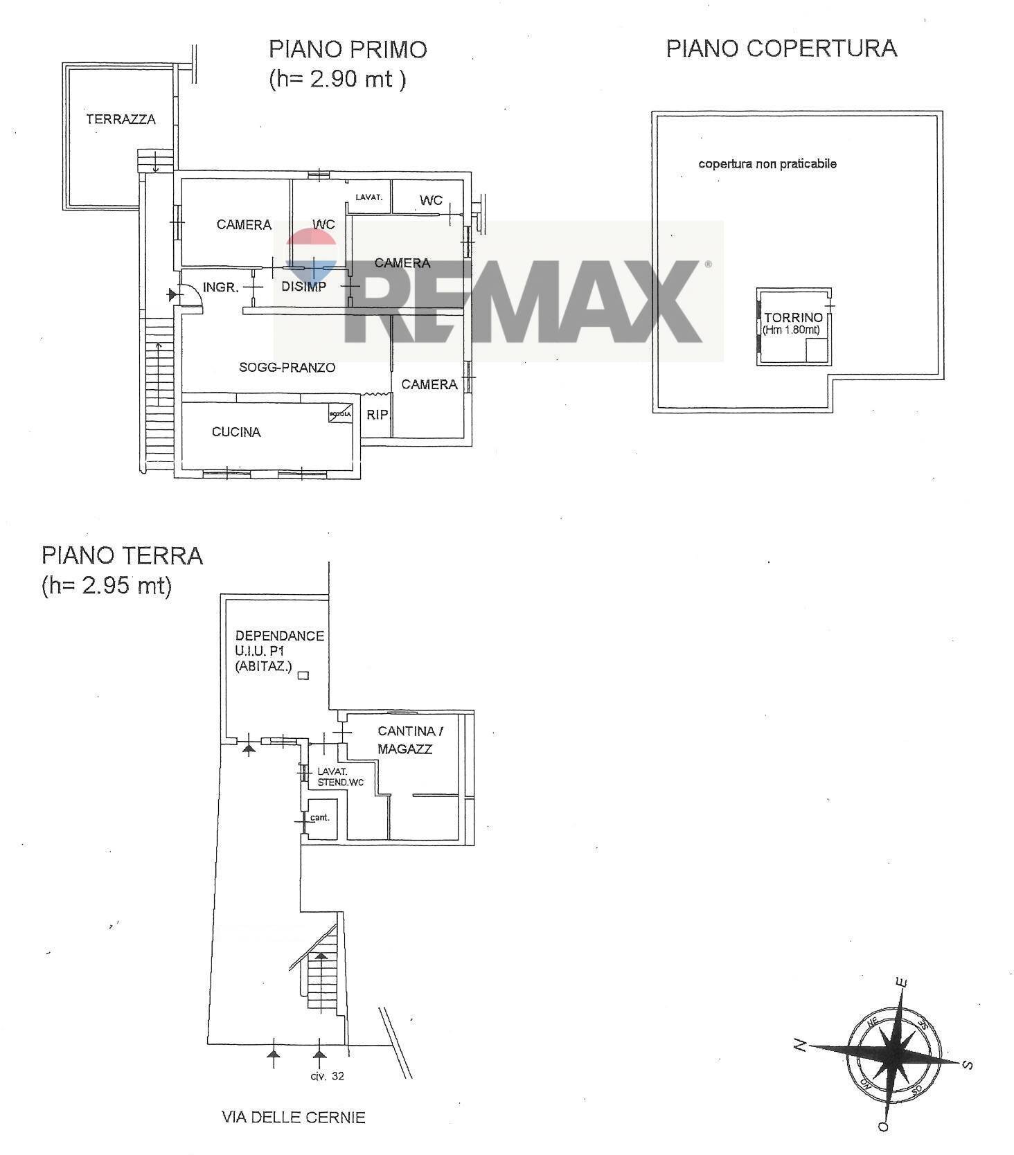 Pianta 2D - Casa semi indipendente Via delle Cernie, Fiumicino - planimetria 1