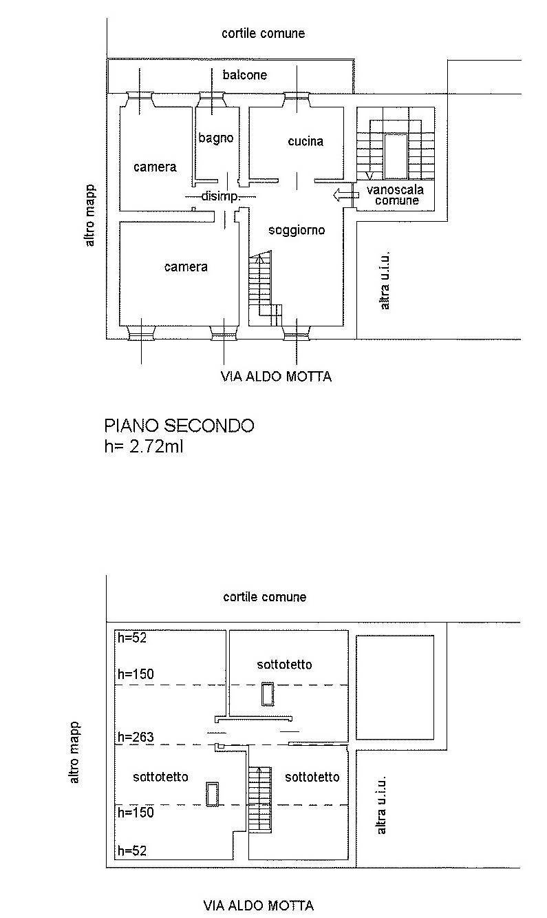 Foto 22 - Four-room apartment via Aldo Motta
 
37, Vimercate - floor plans 1