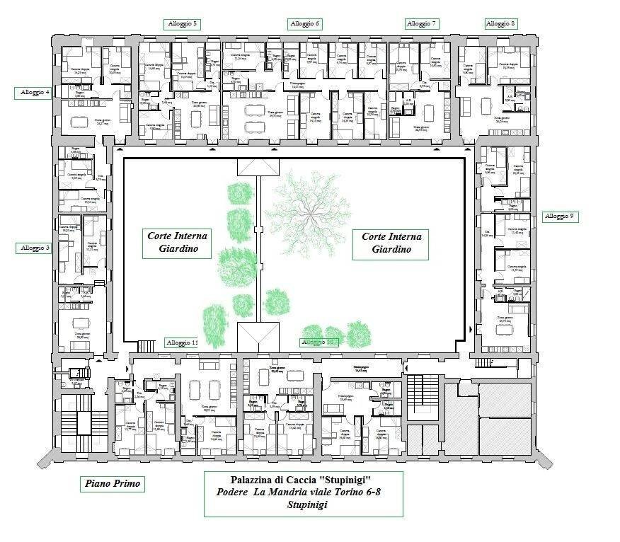 Non-buildable land corso Unione Sovietica, 218, Torino (neighborhood Santa Rita) - floor plans 1