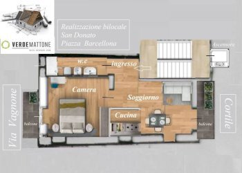 Planimetria - Two-room apartment via San Donato, 4, Torino (neighborhood San Donato) - photo 30