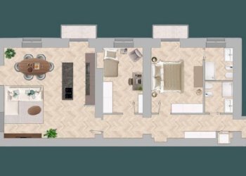 Planimetria - Three-room apartment via Giuseppe Grassi, 9, Torino (neighborhood Cit Turin) - photo 30