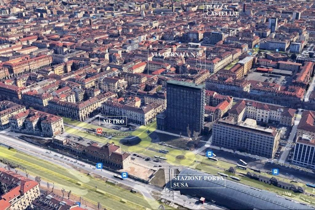 Vista - One-room apartment via Cernaia, 34, Torino (neighborhood Centro) - photo 2