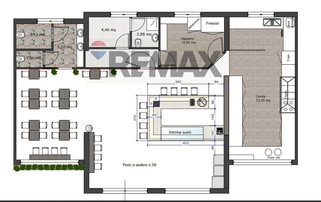Pianta 2D - Attività Commerciale Santarcangelo di Romagna - foto 2