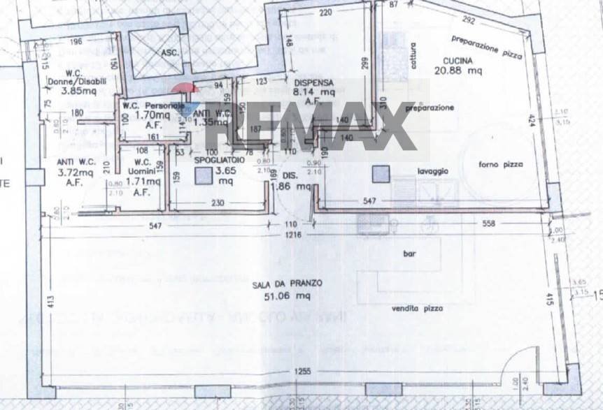 Pianta 2D - Commercial Activity Rimini - floor plans 1