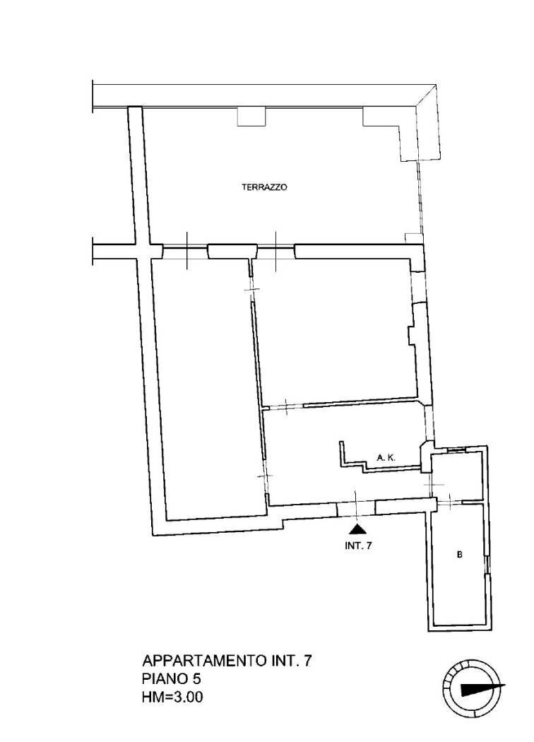 Attic via del Corso, 47, Roma (neighborhood Centro Storico) - floor plans 1