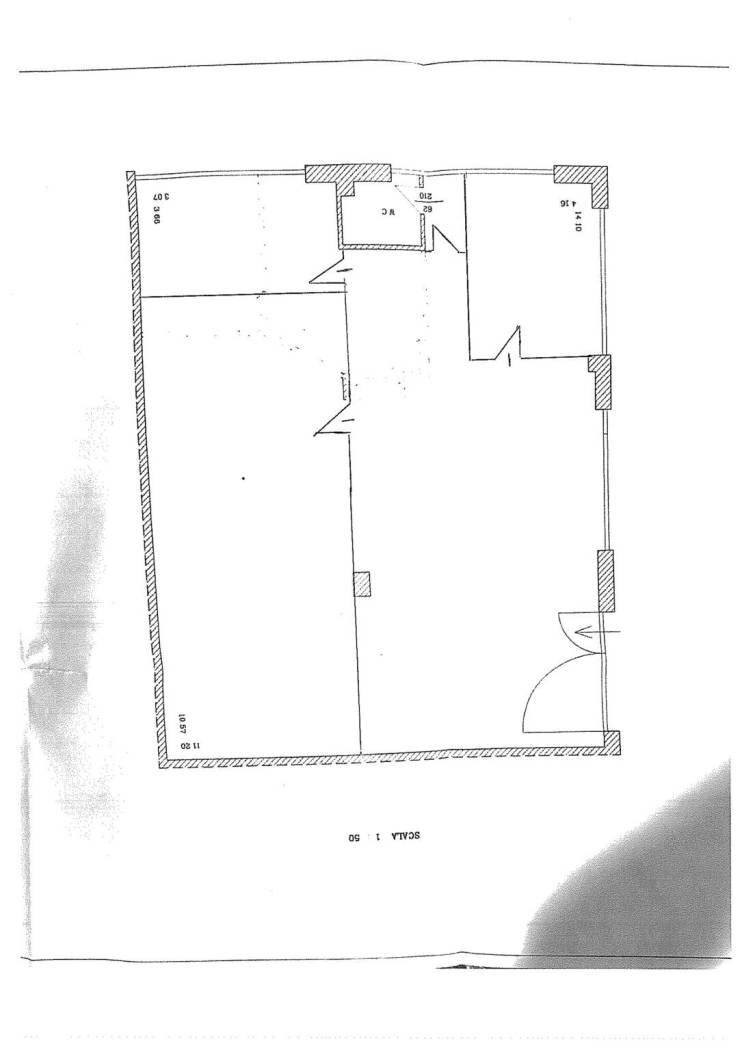 Negozio via Cesare Lombroso, Pavia - planimetria 1