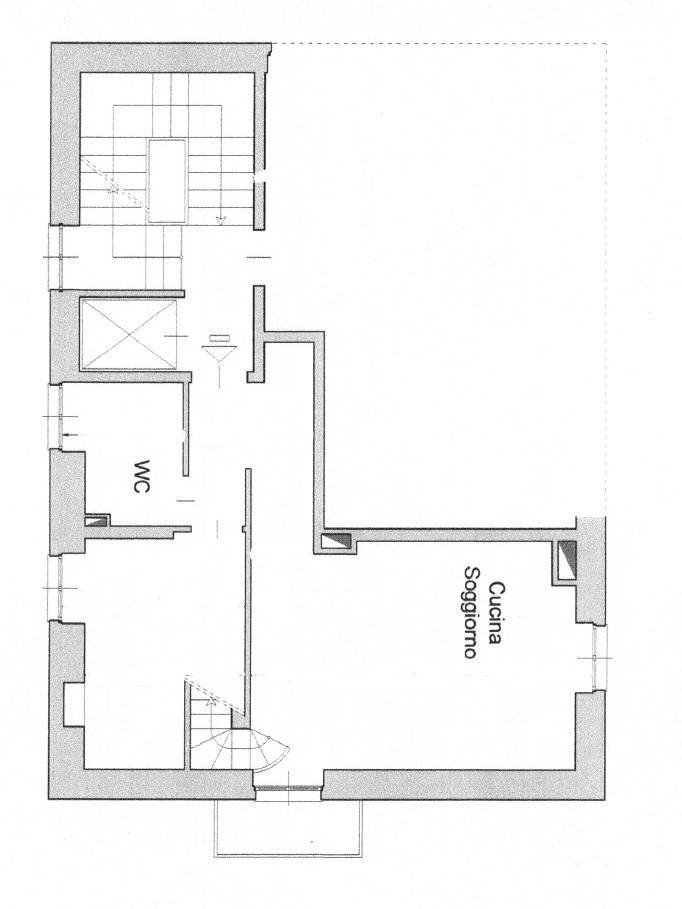 Apartment piazza Antonio Pittaluga, Genova (neighborhood Nervi) - floor plans 1