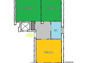 Planimetria - Trilocale via Antonio Bassignano, 67, Cuneo (zona Centro) - foto 18