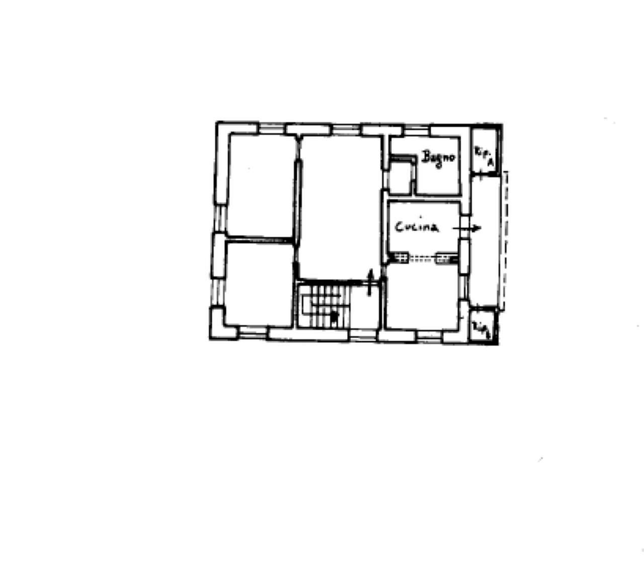plan - Trilocale via Trieste, Sori - planimetria 1