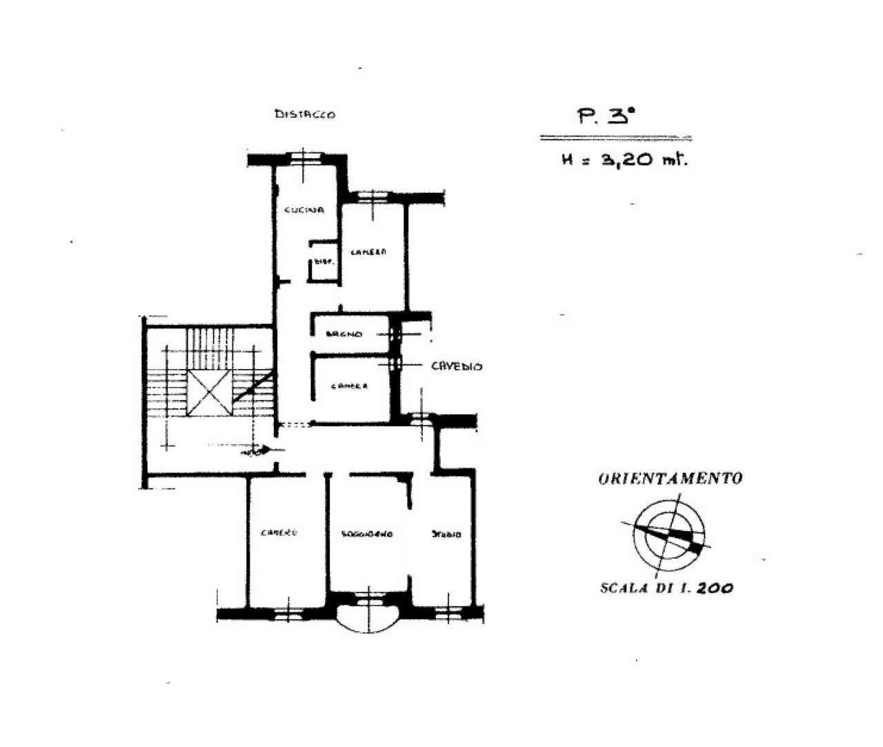 Planimetria - Appartamento VIA NIZZA, Genova (zona Albaro) - planimetria 1