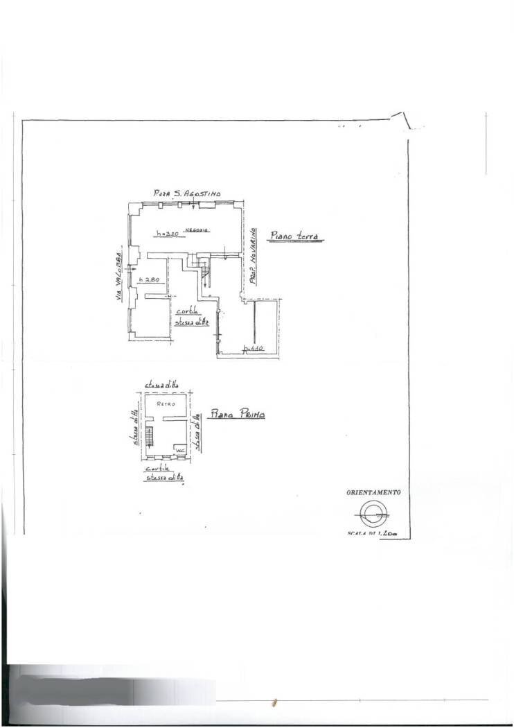 Shop piazza Sant'Agostino, Carmagnola - floor plans 1