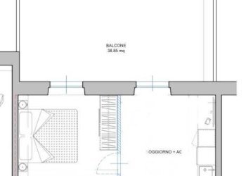 Planimetria - Bilocale via Giambattista Gelli, Roma (zona Casal Bernocchi) - foto 13