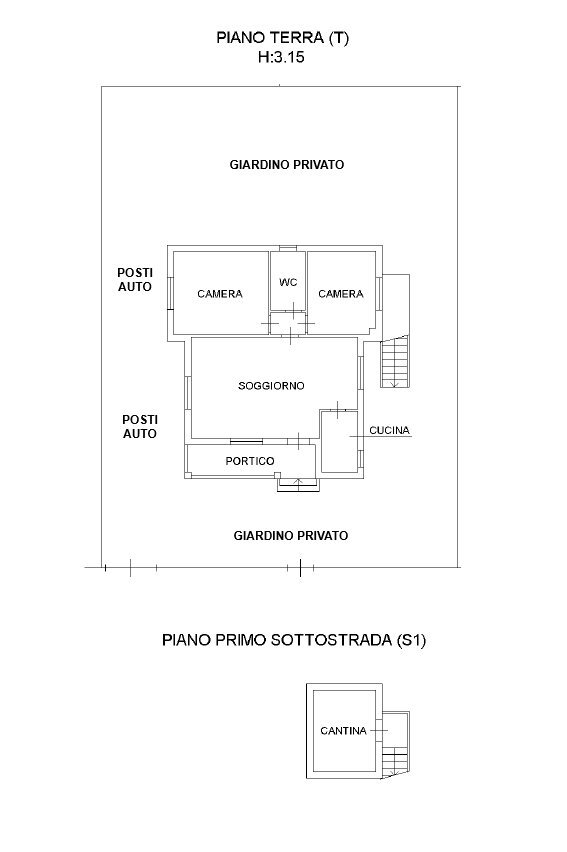 DISEGNO.png - Villa CHIESANUOVA, Brescia (zona Chiesanuova) - planimetria 1