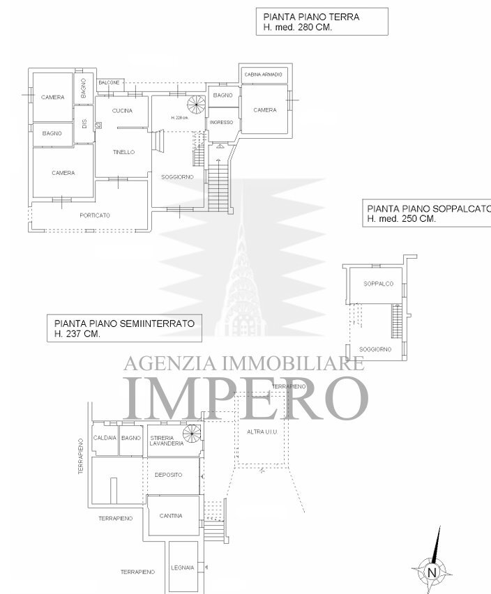 planimetria - Villa Via Gallardi 63, Ventimiglia - planimetria 1