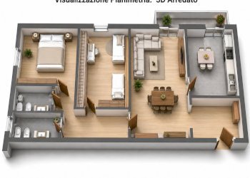 Plani 3D via Vaccari.png - Trilocale Via Luigi Vaccari 2, Modena - foto 5