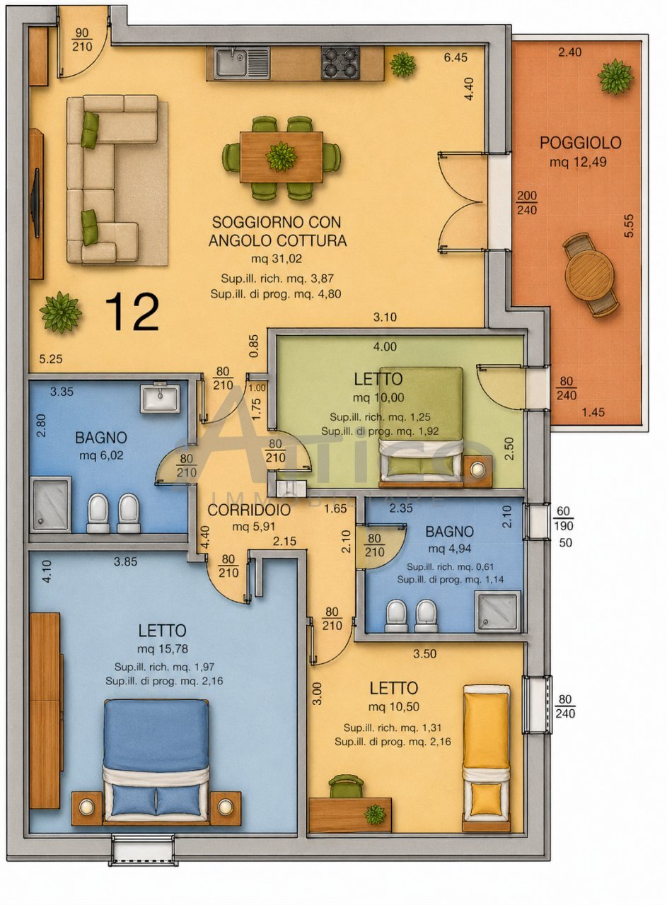 15111AA0-6187-4CED-A38D-E8E165530705.png - Appartamento Via Vincenzo Giudice RO, Rovigo - foto 2