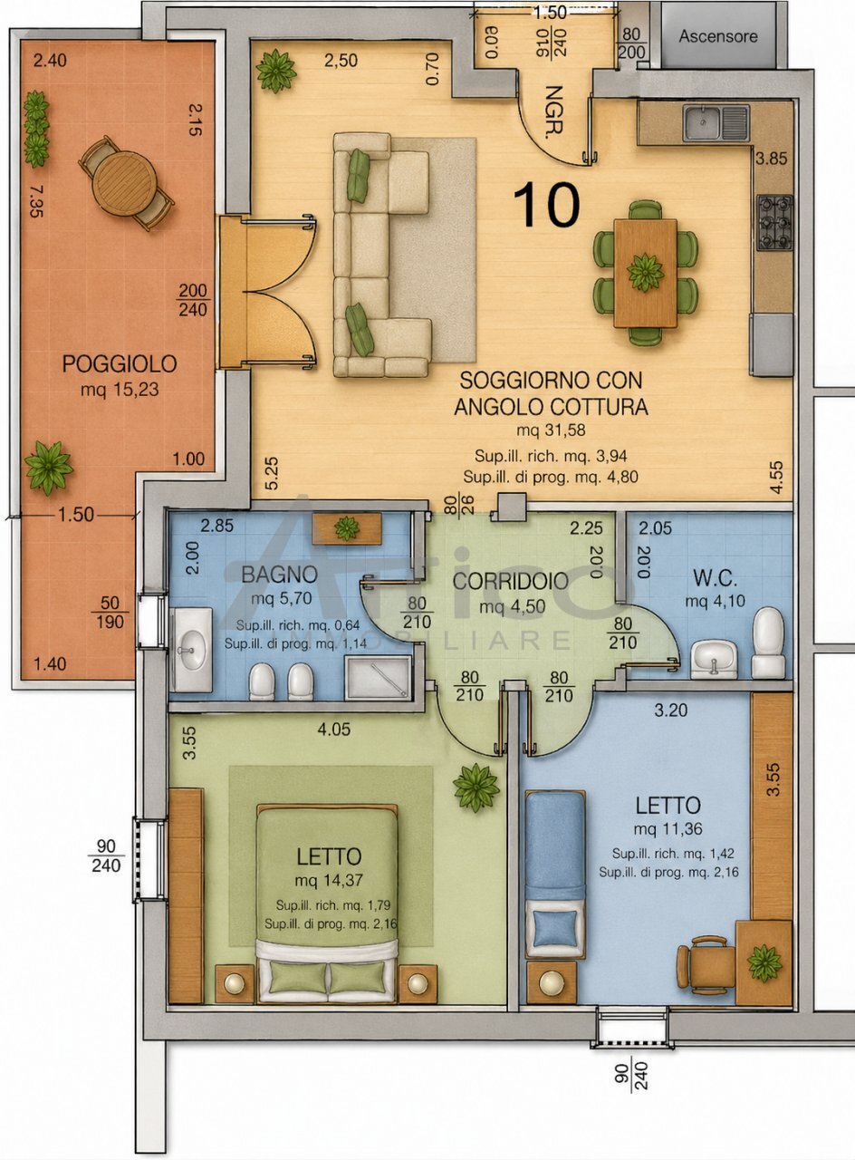 20574B7C-2176-4BF2-A807-E0654B82F184.png - Appartamento Via Vincenzo Giudice RO, Rovigo - foto 2