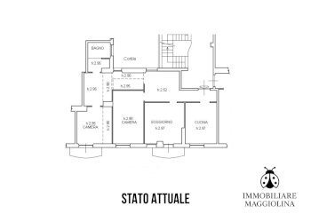 PLANIMETRIA STATO ATTUALE (2).png - Four-room apartment Via Giovanni Sforza 12, La Spezia (neighborhood Centro Storico) - photo 8
