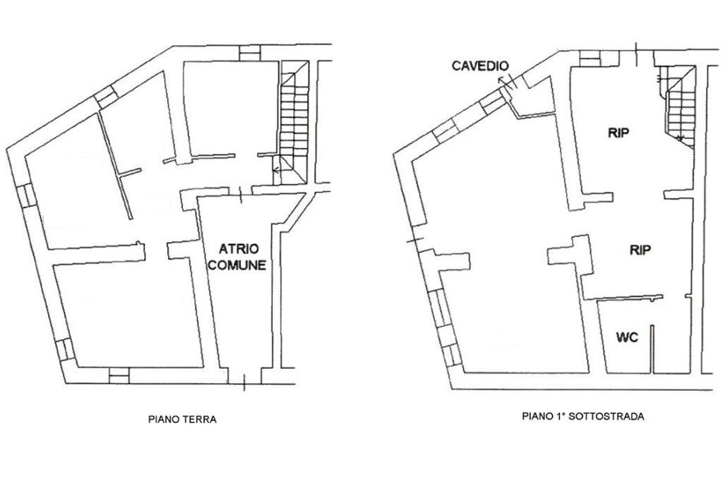 Semi-detached house Piazza 4 Novembre, Vallefoglia - floor plans 1