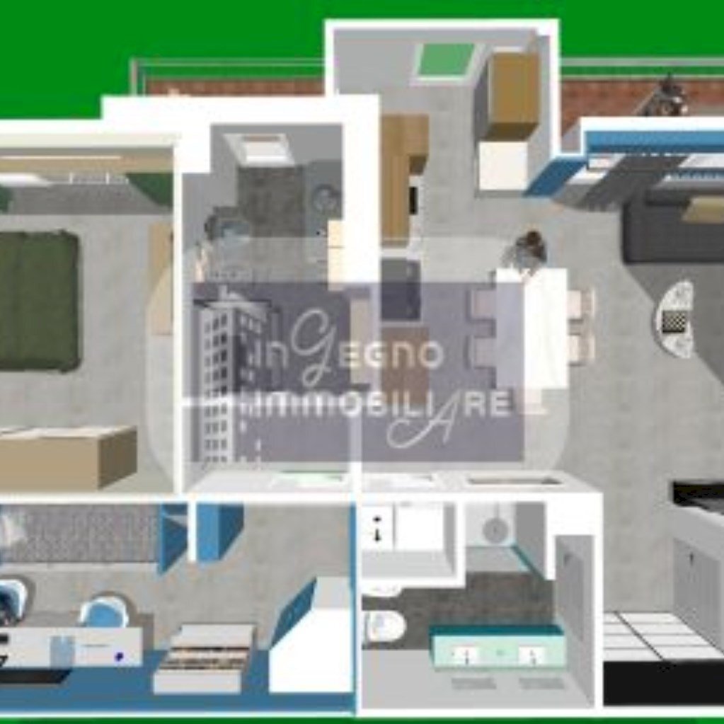 Trilocale Corso Sebastopoli, Torino (zona Mirafiori Nord) - planimetria 1