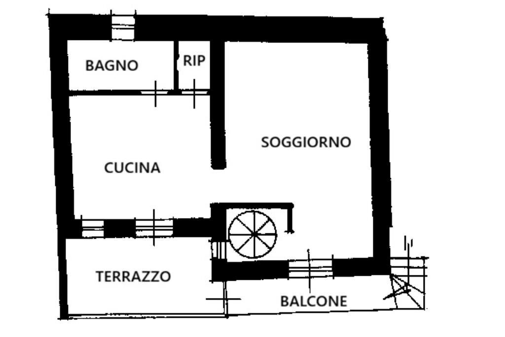 Casa semi indipendente Via San Giuseppe Croesio, Paesana - planimetria 1
