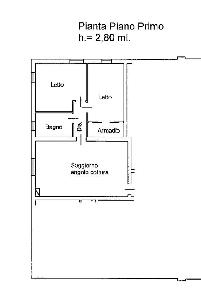 Trilocale Via Castello, Castelfranco Emilia - planimetria 1