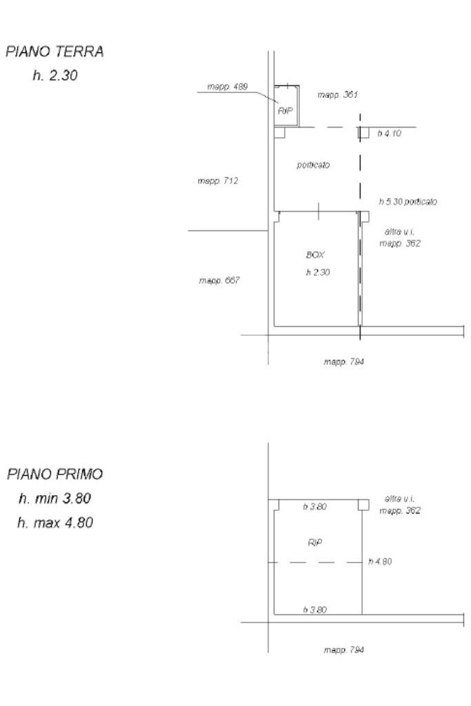 Rustico Via Pace, Santo Stefano Ticino - planimetria 1