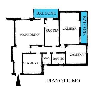 PLN INT - Appartamento Via Bonavia 10, 10, San Lazzaro di Savena - planimetria 1