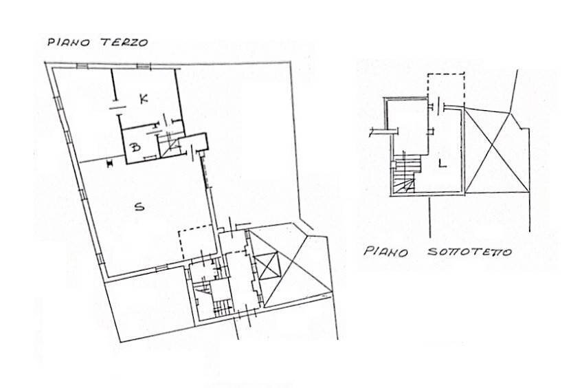 PLAN A3 - Four-room apartment Via delle Moline, Bologna (neighborhood Centro Storico) - floor plans 1