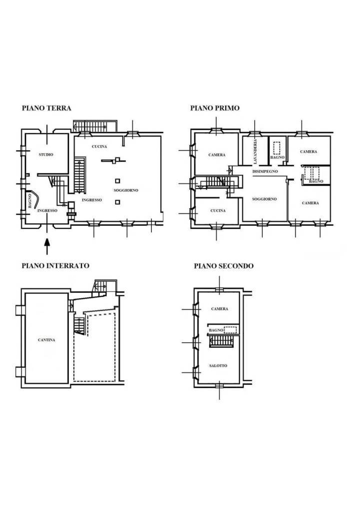 PIANTA APP 1 - Villa Via del Pino, Ozzano dell'Emilia - planimetria 1