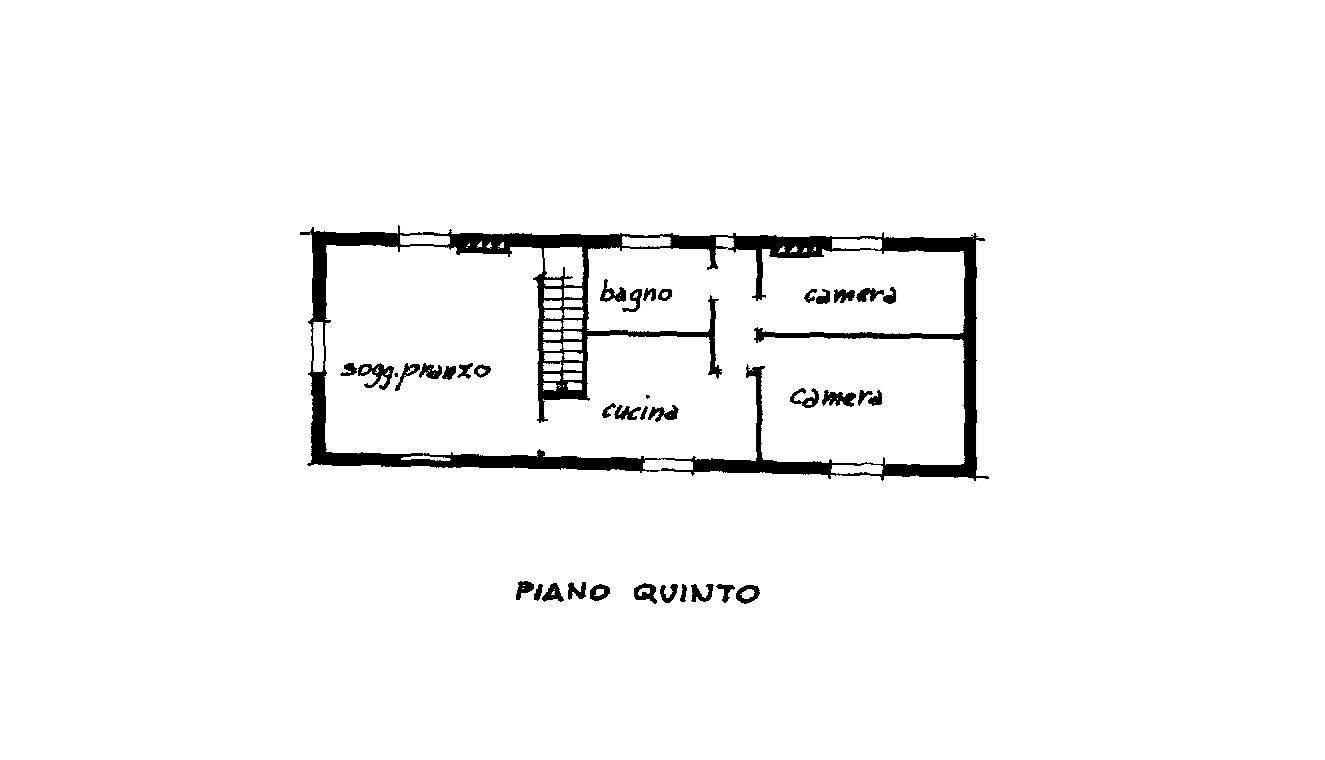 PLANIMETRIA - Trilocale Via Alessandro Tiarini, Bologna (zona Bolognina) - planimetria 1