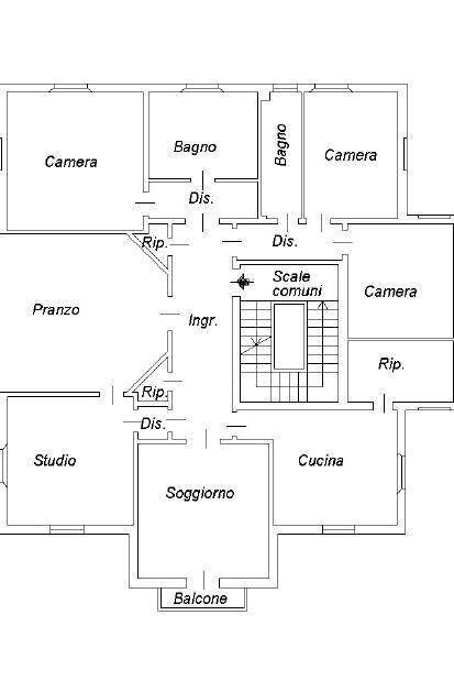 PLANIMETRIA OK - Apartment Via delle Rose, Bologna (neighborhood Colli) - floor plans 1