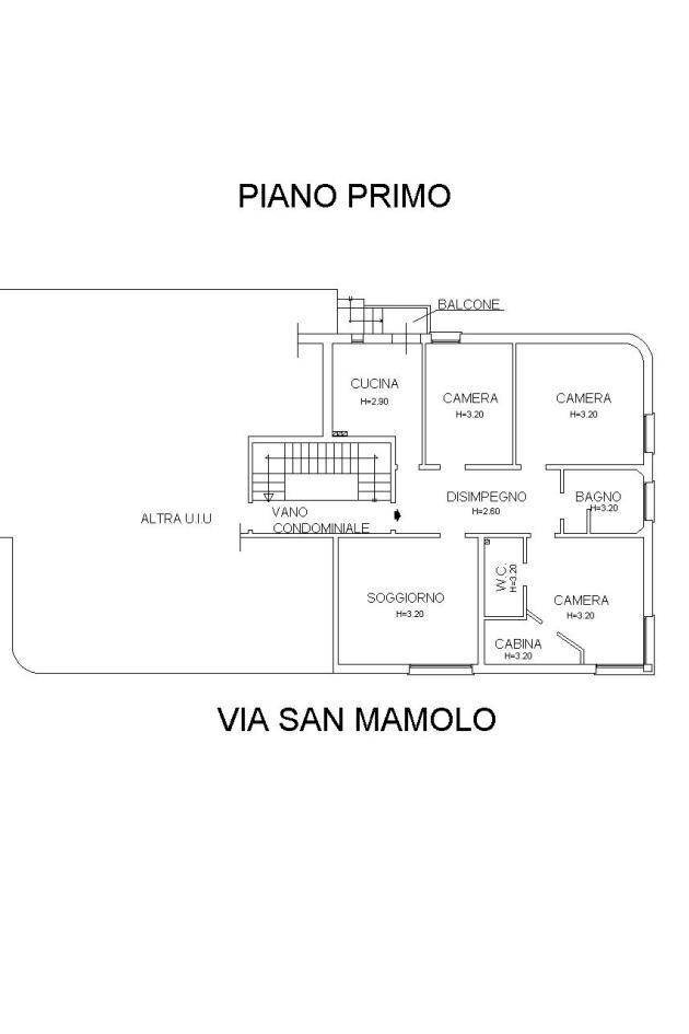 PLAN OK - Apartment Via San Mamolo, Bologna (neighborhood Colli) - floor plans 1