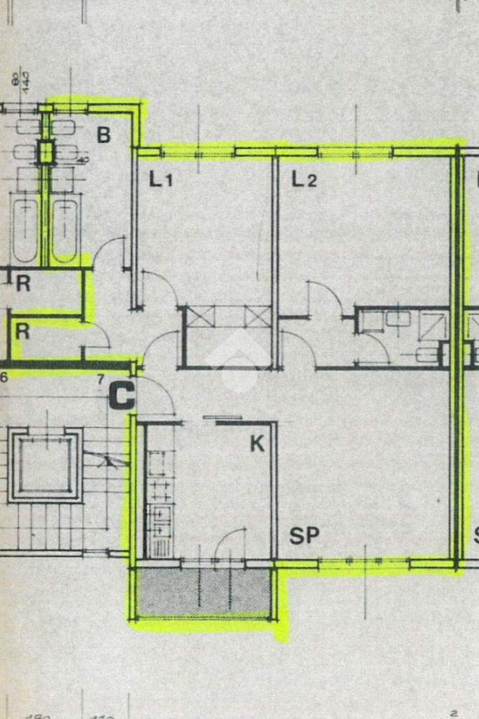 Quadrilocale Via Errico Malatesta, Bologna - planimetria 1