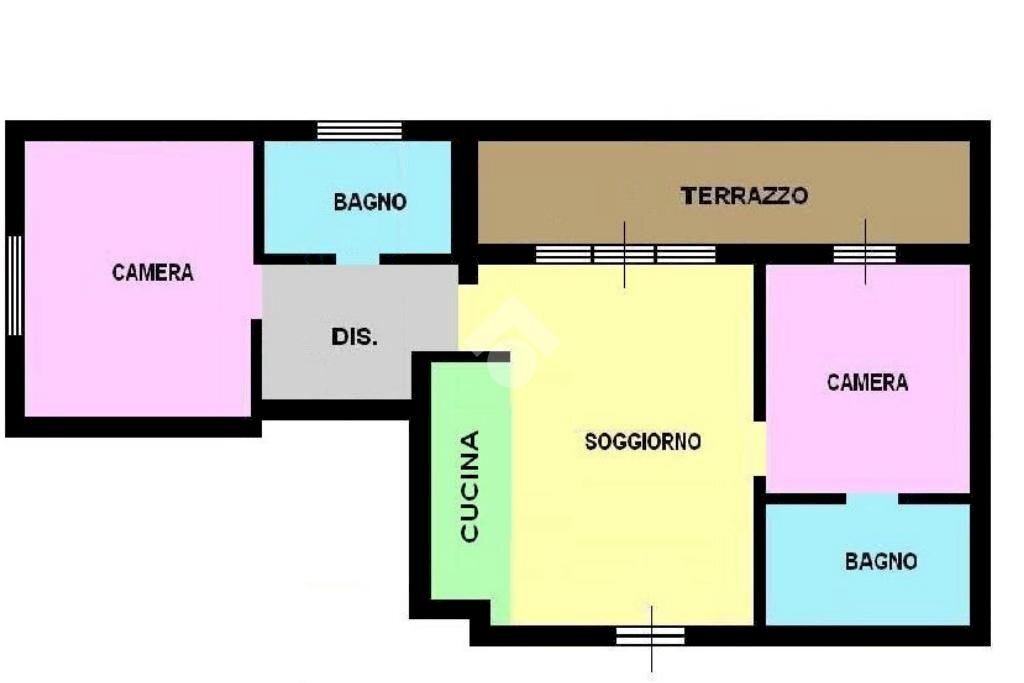 Three-room apartment Viale Martesana, Vimodrone - floor plans 1