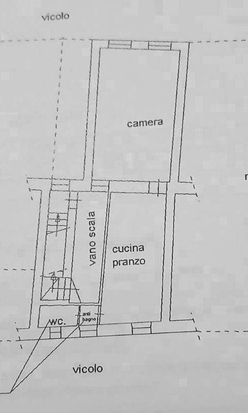 Two-room apartment Via San Giuseppe, Bordighera - floor plans 1