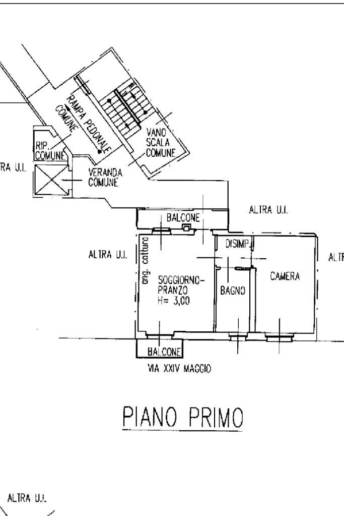 Two-room apartment Via 24 maggio, Vittuone - floor plans 1