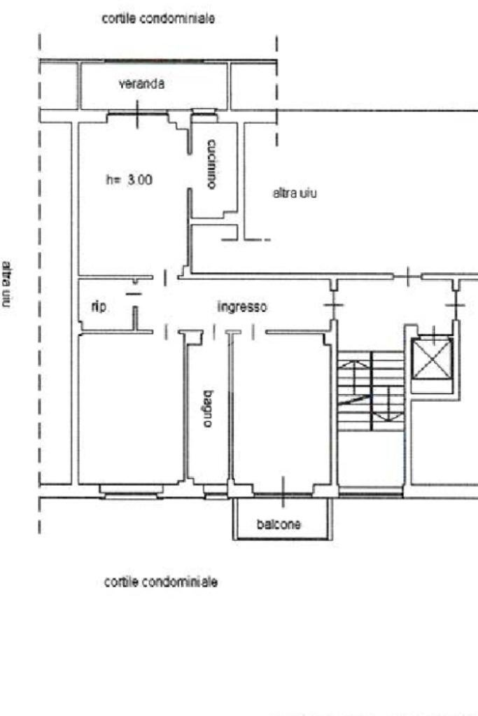 Three-room apartment Via pianezza, Alpignano - floor plans 1
