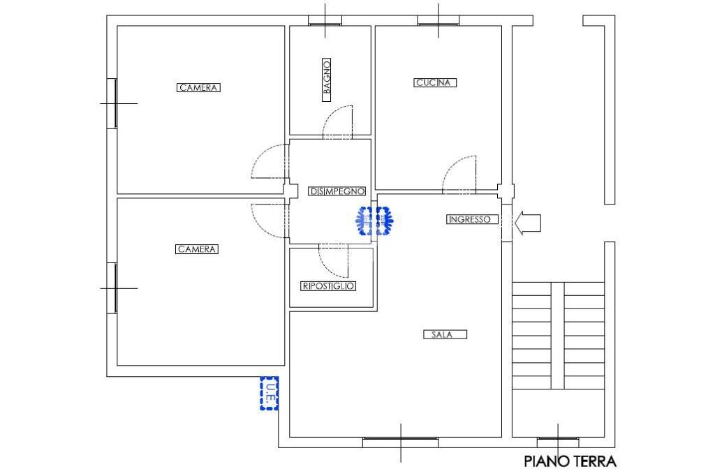 Trilocale Via beucci e., Scandiano - planimetria 1