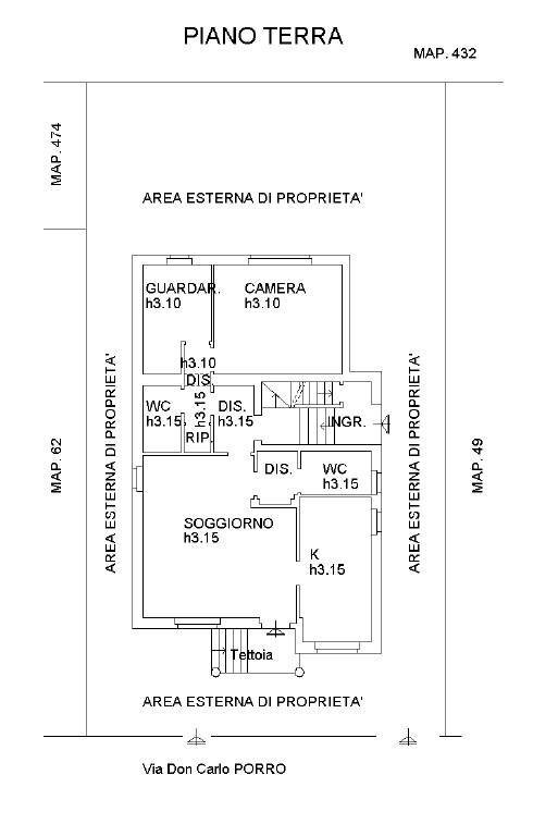 Foto 51 - Villa Via Don Carlo Porro
 
19, Milano - planimetria 1