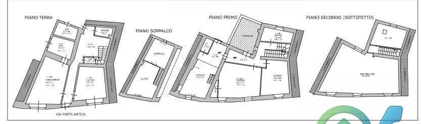 Foto 12 - Casa semi indipendente via porta antica
 
81, Cavriana - planimetria 1